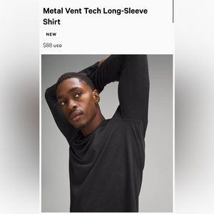 Lululemon Black long sleeve athletics shirt